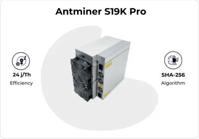 Bitmain Antminer S19K Pro 136TH/s Bitcoin Miner - CryptoMinerBros