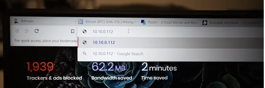 Accessing the S19j Pro via the Web Browser - 22
