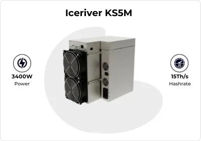 Iceriver KS5M Kaspa Miner (15Th/s) - CryptoMinerBros