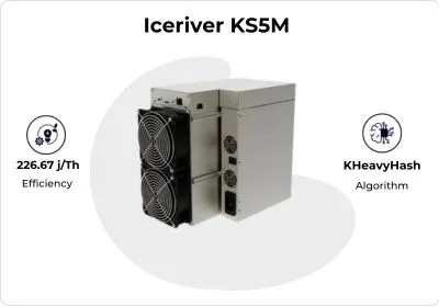 Iceriver KS5M Kaspa Miner (15Th/s) - CryptoMinerBros