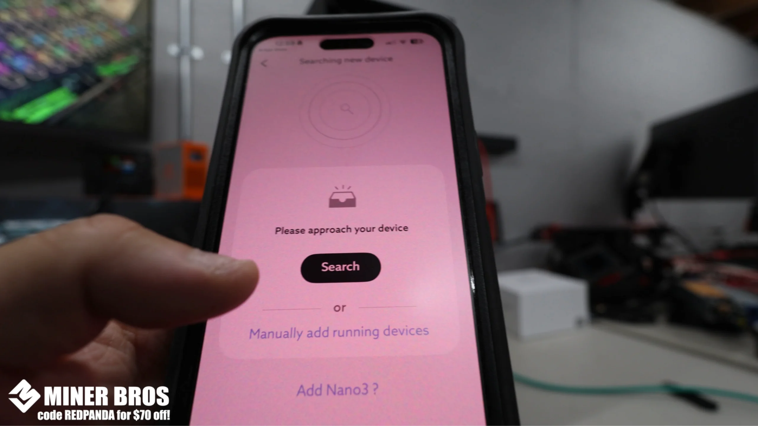 Tap Search to find the Avalon Q.