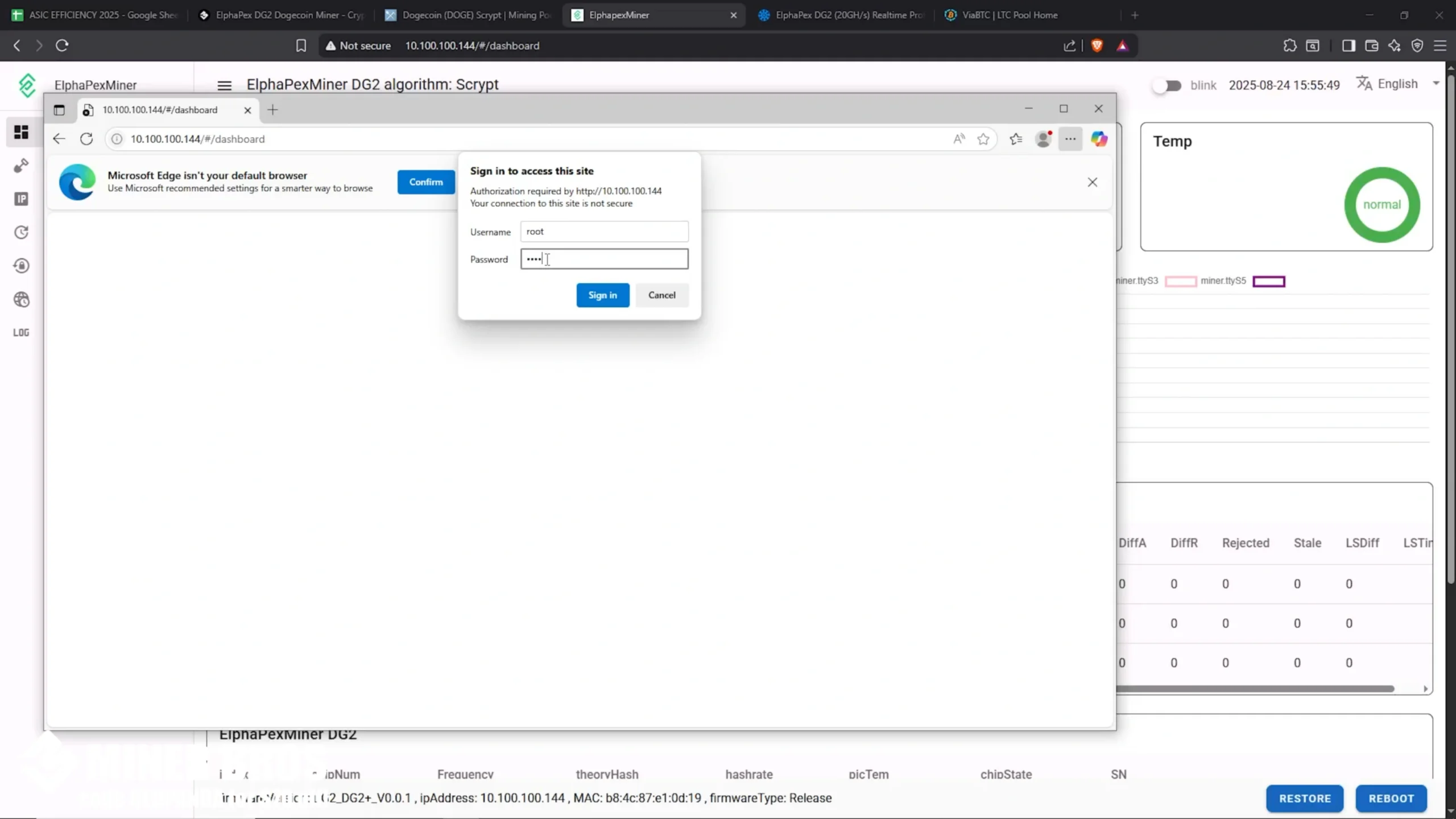 Default login Username root, Password root - 11