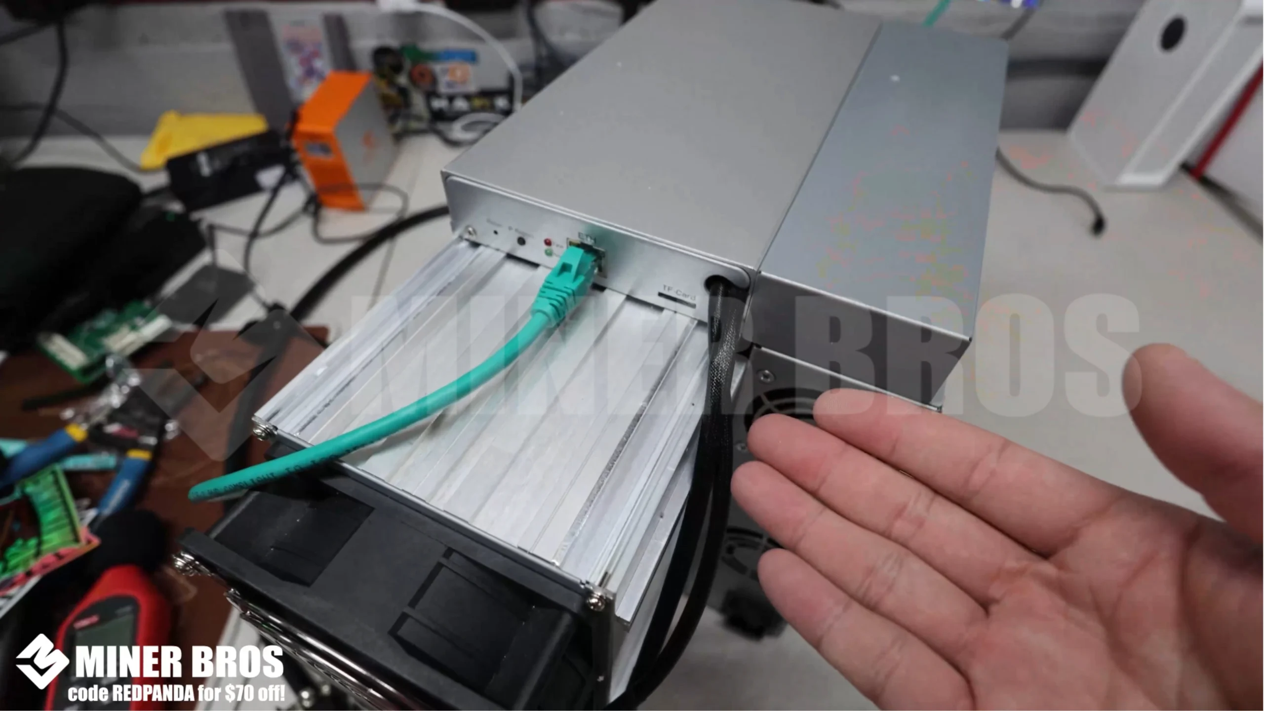 The DG2 requires a wired Ethernet connection, as Wi-Fi isn’t supported. - 2