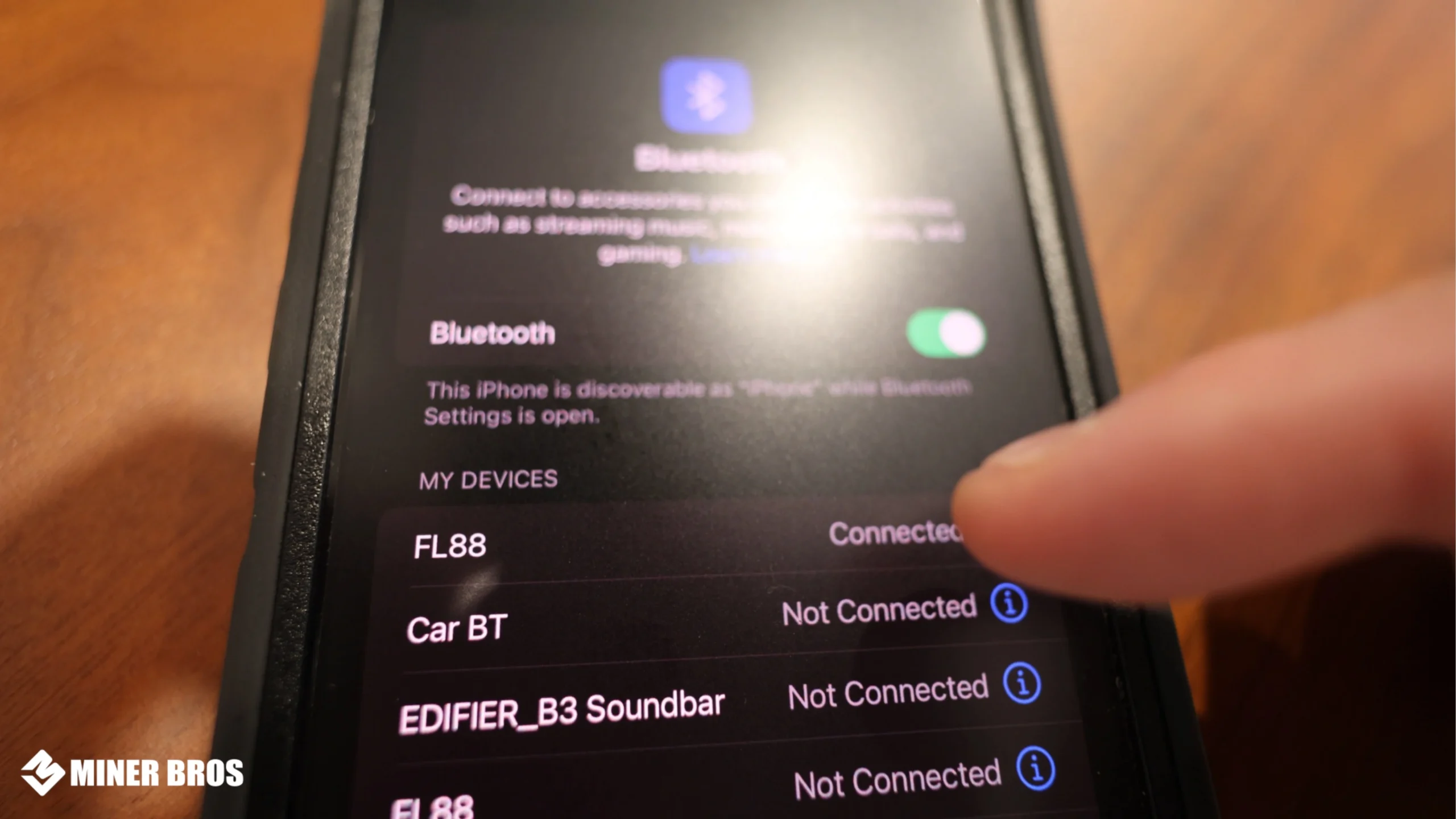 Look for a device name like FL88 and connect to it. - 30