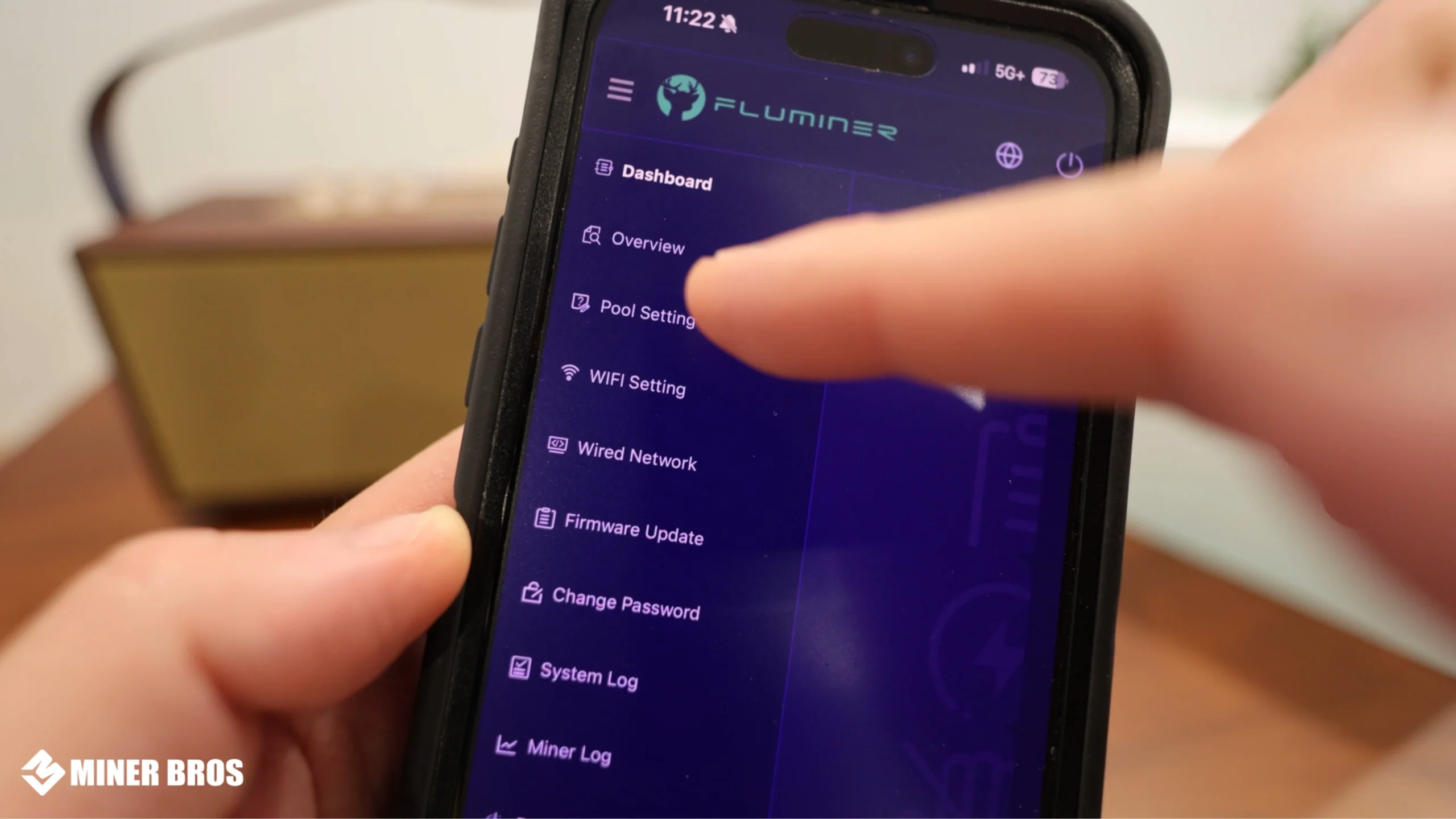 On the dashboard, click “Pool Settings.” - 15