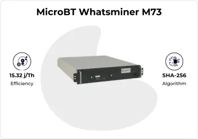 Detalles del Minador de Bitcoin Whatsminer M73 512TH/s | Minador ASIC SHA-256 de Alto Rendimiento