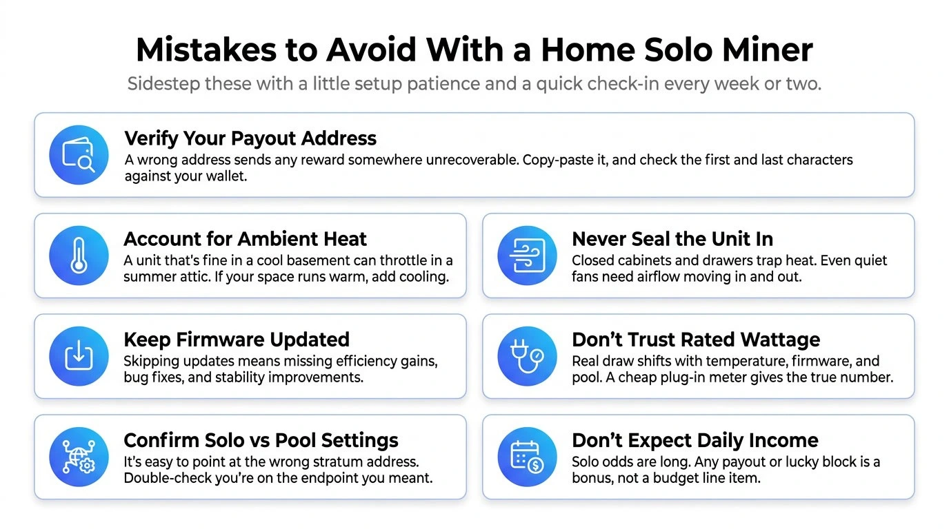 Home Solo Miners Mistakes to Avoid