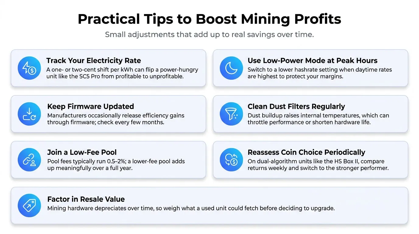 what practical tips help boost mining profits